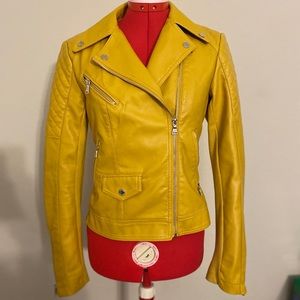 Yellow Express Leather Jacket